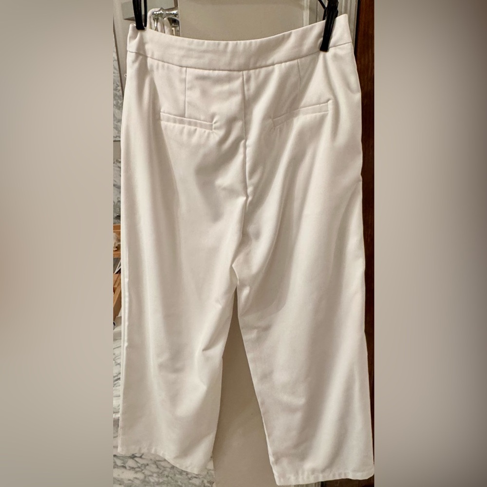 Solid Asymmetrical Straight Leg Pants - image 4